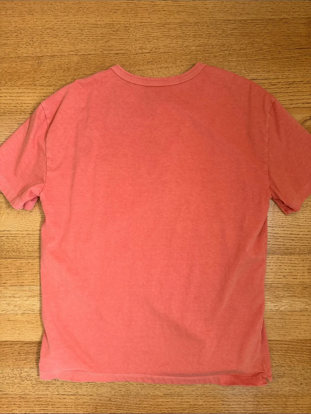 GAP Short-Sleeve Vintage Henley Tee in Coral Key